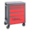 Beta Rolling Tool Cabinet, 5 Drawer, Red, Steel, 29 in W x 17-1/2 in D x 38 in H 024004653 - alternate 1